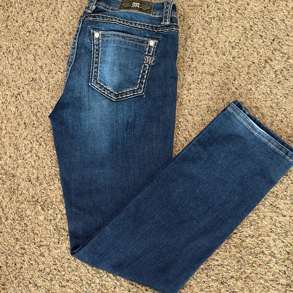 Miss Me Dark Blue Denim Jeans